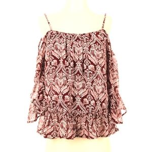 Forever 21 cold shoulder boho blouse